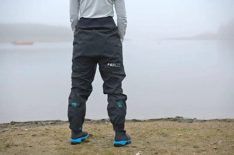 2025 Peak PS Storm Pants X2.5 Paddling Immersion Trousers with Feet Black-4
