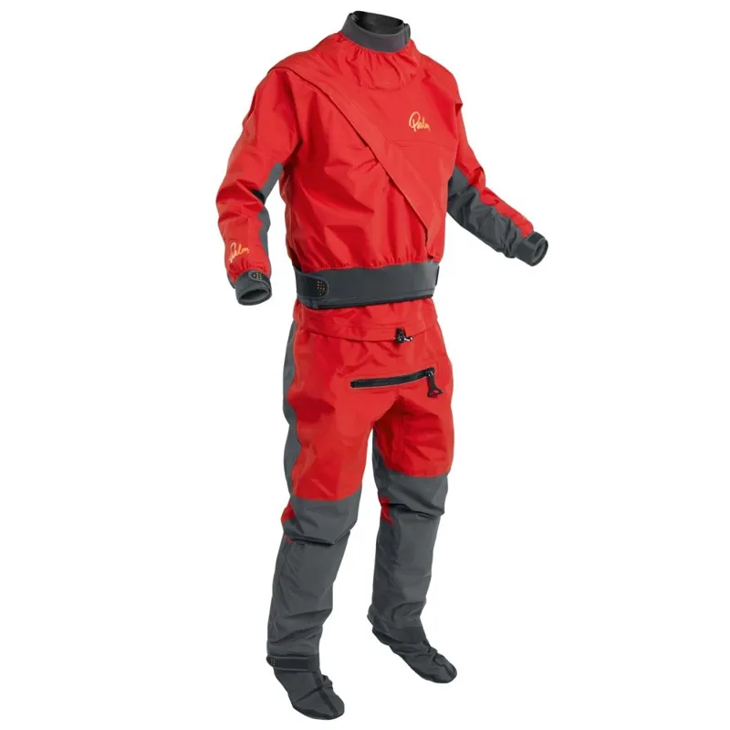 2025 Palm Equipment Cascade Mens Whitewater Dry Suit in Red