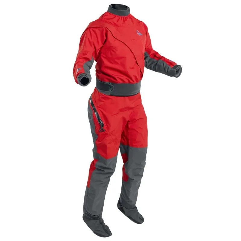 2025 Palm Equipment Cascade Womens Whitewater Dry Suit in Red