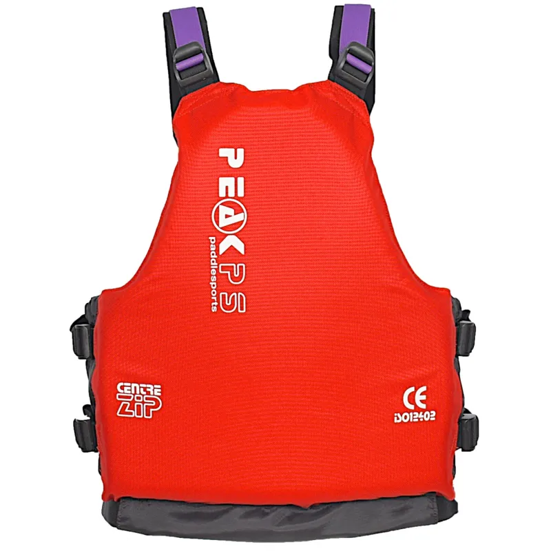 2025 Peak PS Heavy Duty Centre Zip Buoyancy Aid Red-1