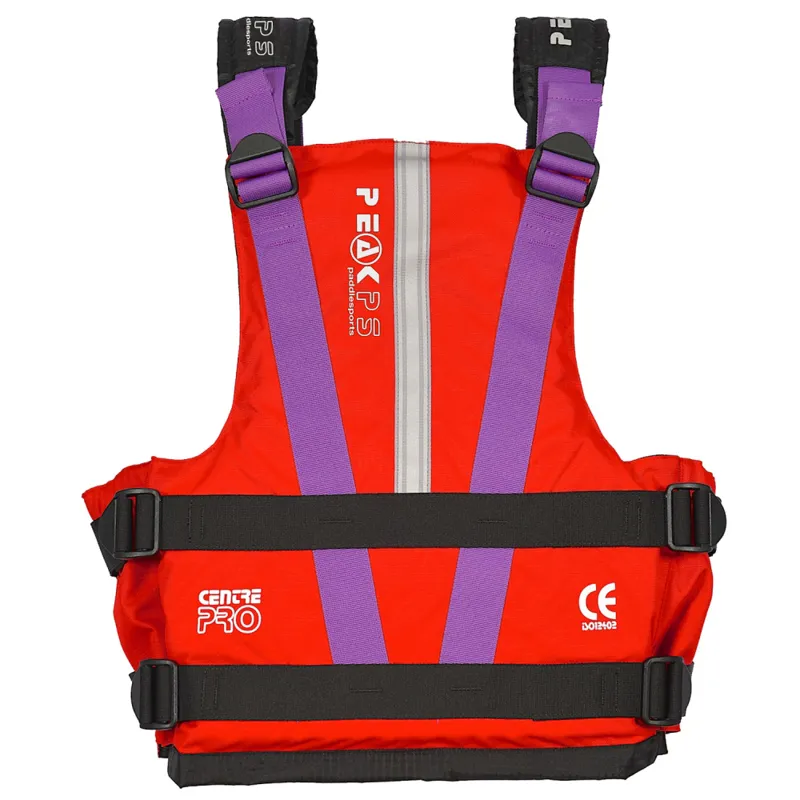2025 Peak PS Heavy Duty Reinforced Centre Pro Buoyancy Aid Red-1