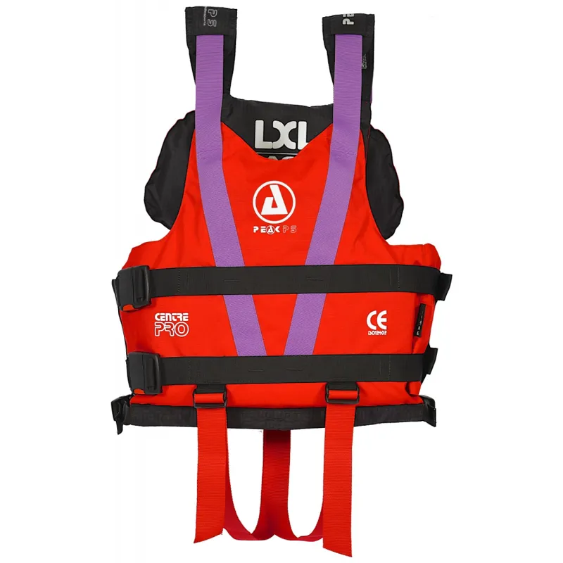 2025 Peak PS Heavy Duty Reinforced Centre Pro Collar Buoyancy Aid Red-2