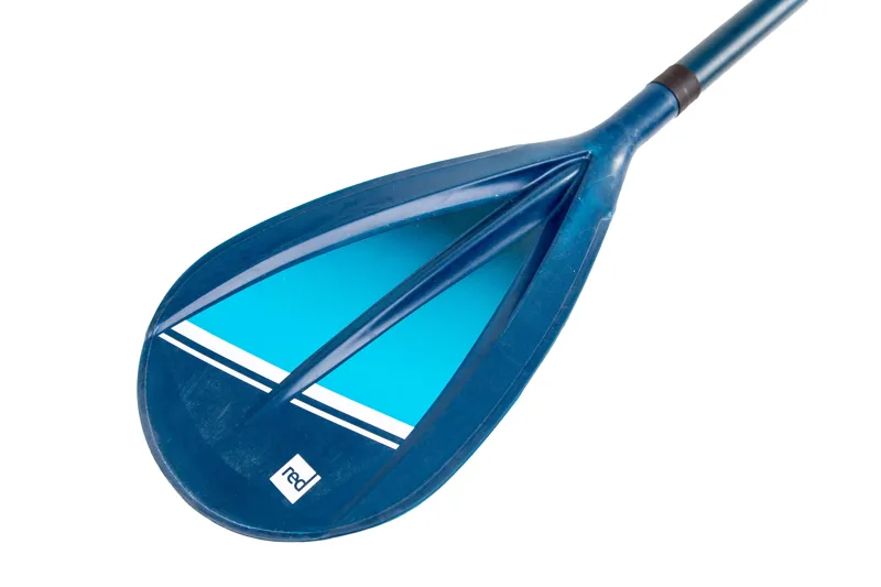 Red Paddle Co Hybrid Tough 3 Piece SUP Paddle with Carbon Shaft Blue