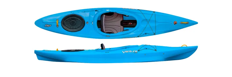2025 Venture Kayaks Flex 11 Stable Touring Kayak Tahoe Blue Blem