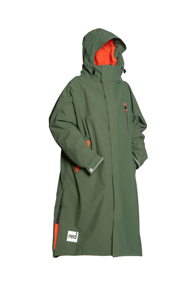 2025 Red Equipment Long Sleeve Changing Robe in Forest Green 15k Waterproof