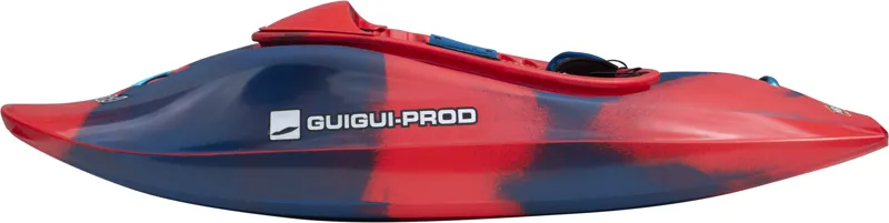 2025 Pyranha x GuiGui Helectron Freestyle Kayak in Rosella Red-1