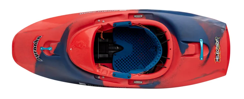 2025 Pyranha x GuiGui Helectron Freestyle Kayak in Rosella Red-2