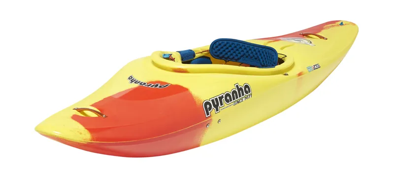 2025 Pyranha InaZone River Running Kayak in Lava Blast-2
