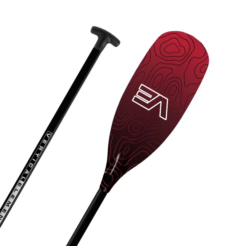 2025 VE Paddles Offside Canoe Paddle Glass Shaft and Blade Lava Uncut