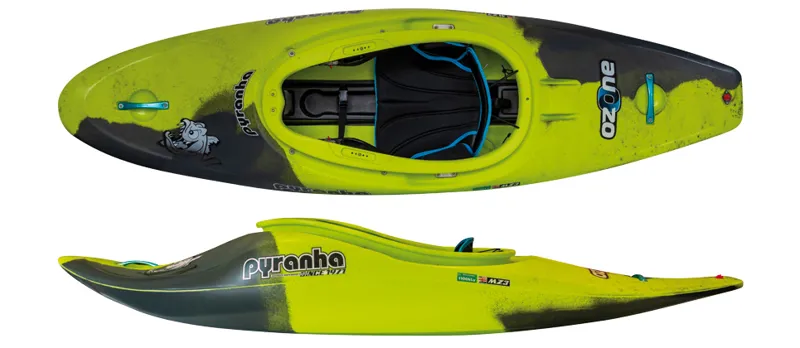 Pyranha Ozone Small Freeride Whitewater Kayak Smoking Gecko size Small