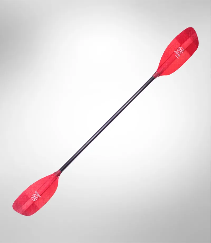 Werner Powerhouse Straight Shaft Glass Blades Whitewater Paddle Red-1