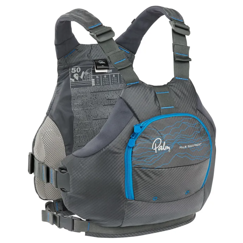 2025 Palm Equipment Riff Side Entry PFD Jet Grey
