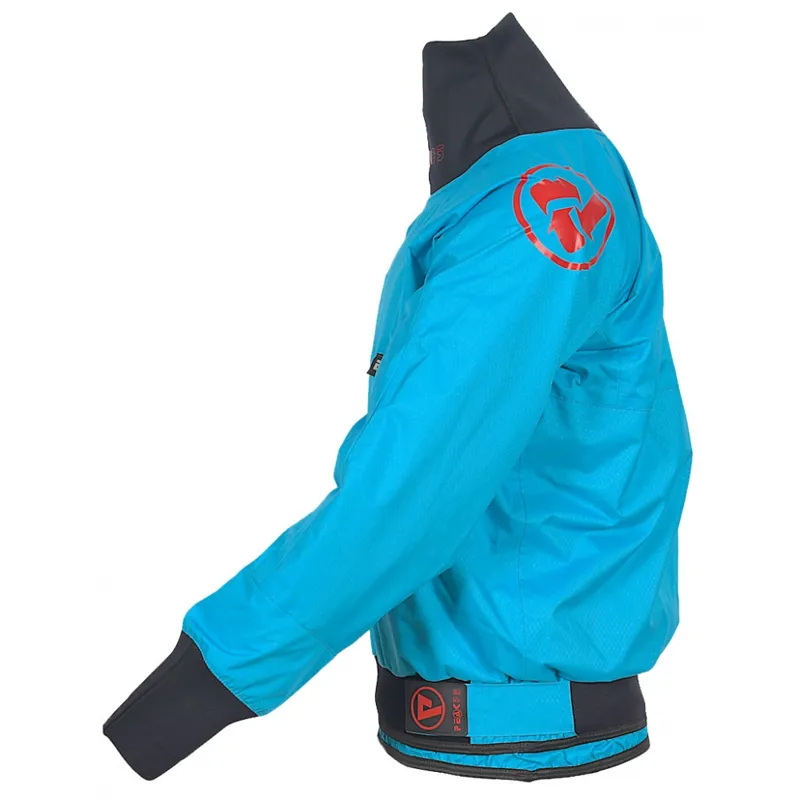 2024 Peak PS Semi Long Kayaking Jacket EVO Kidz Blue-2