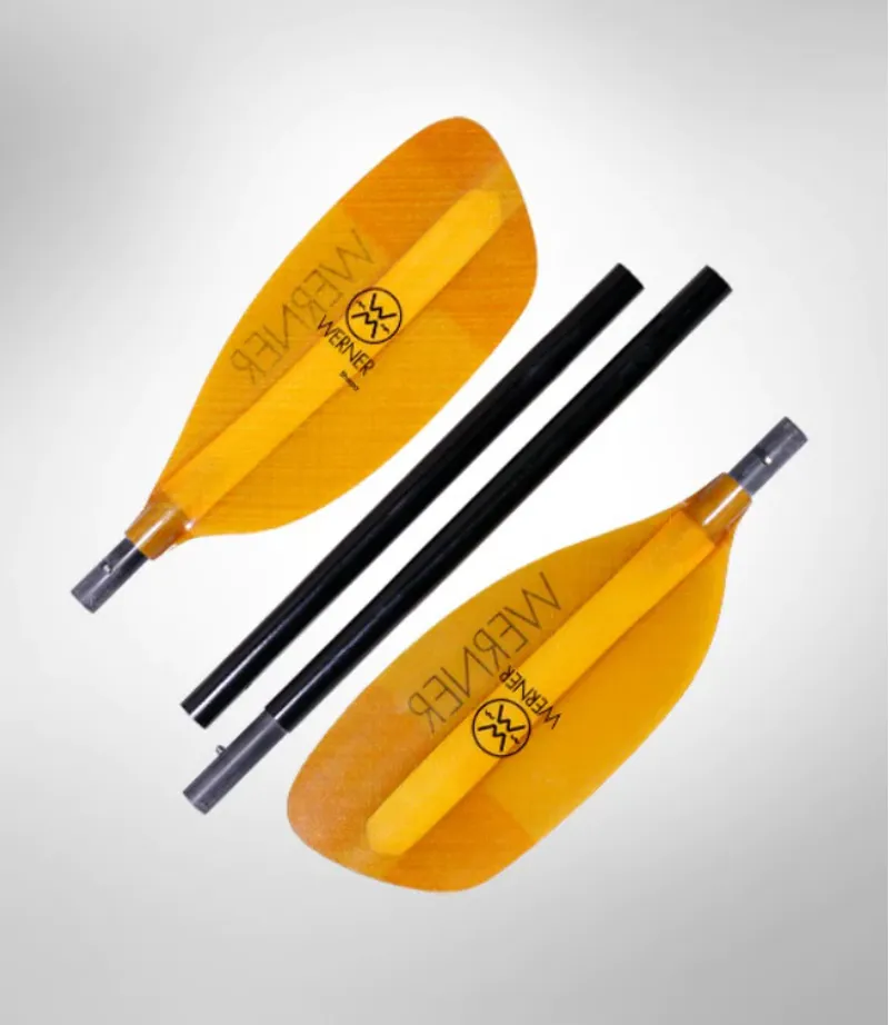 Werner Sherpa Straight Shaft Glass Blades 4 Piece Whitewater Paddle