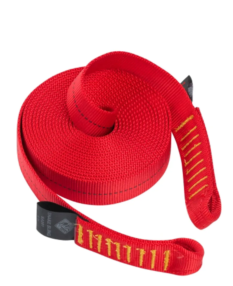 2025 Palm Equipment 4m Snake Sling Tubular Tape with loops in Red