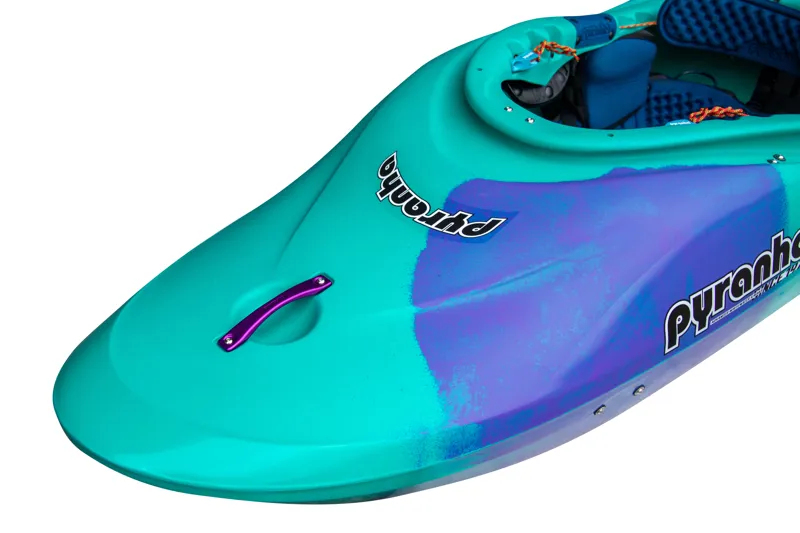 2026 New Pyranha Storm Half-Slice River Play Kayak Purple Mint Elite-2