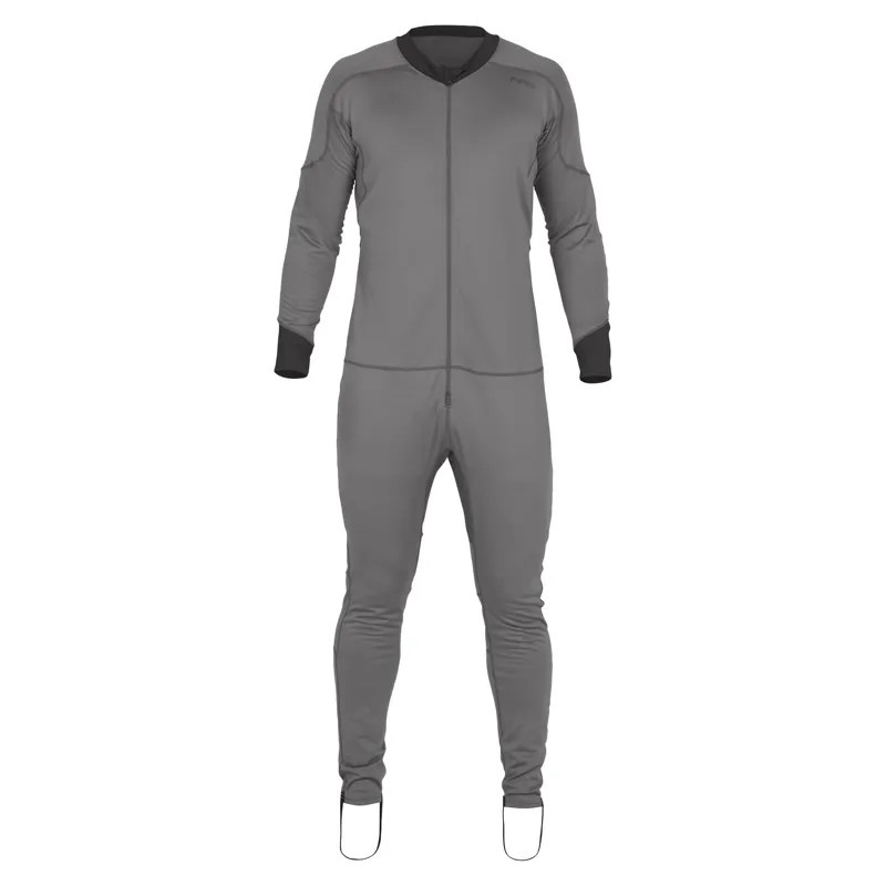2026 NRS Mens Lightweight Union Suit Thermals in Smoke Grey