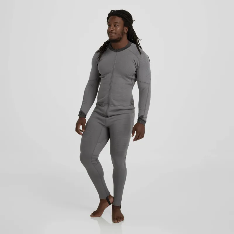 2026 NRS Mens Lightweight Union Suit Thermals in Smoke Grey-2