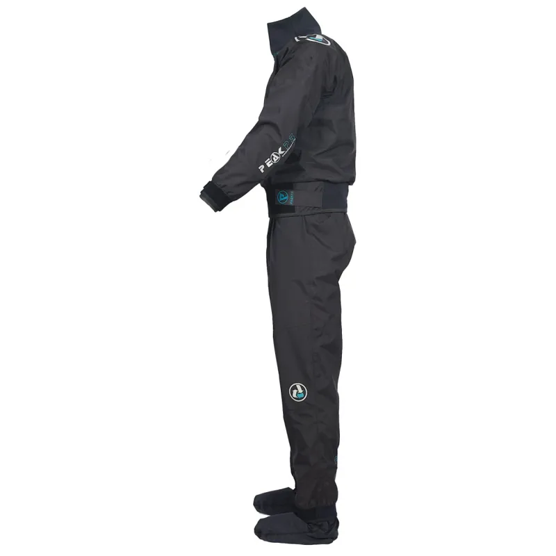 Peak PS Whitewater One Piece Leg Entry Immersion Suit Black Size 12-3