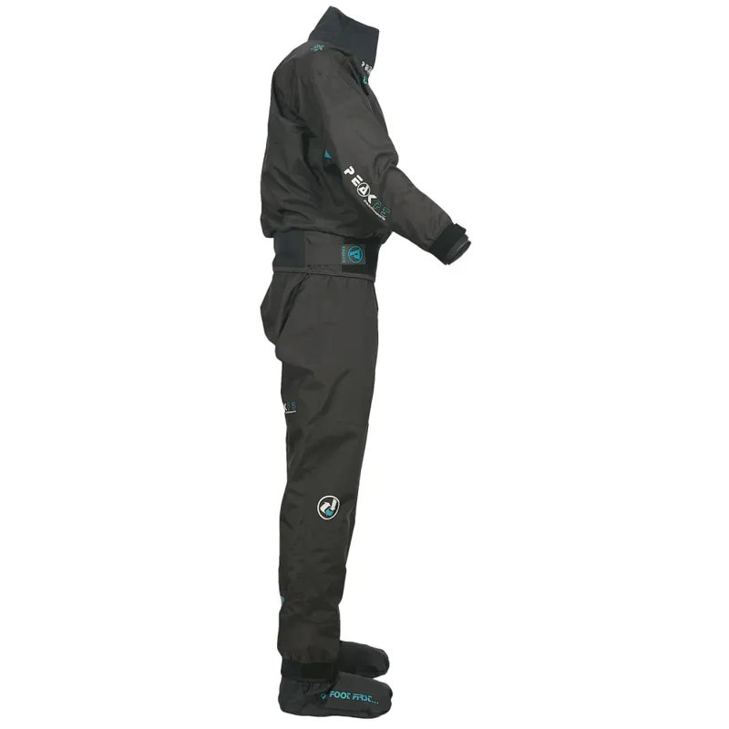 Peak PS Whitewater One Piece Leg Entry Immersion Suit Black Size 12-4