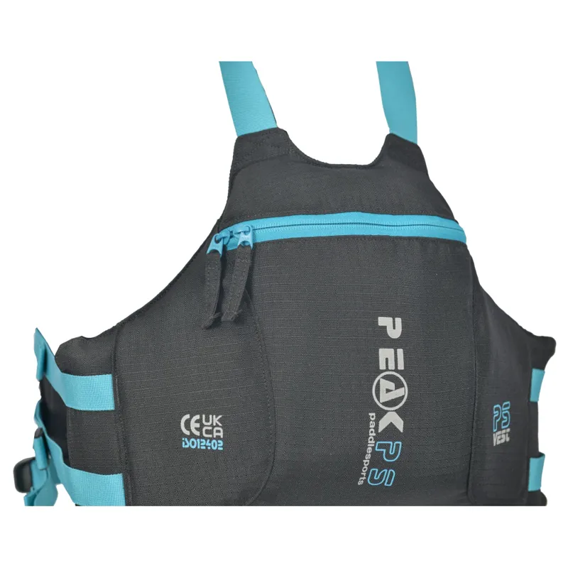 2024 Peak PS Paddlesport Vest General Purpose PFD Black-1