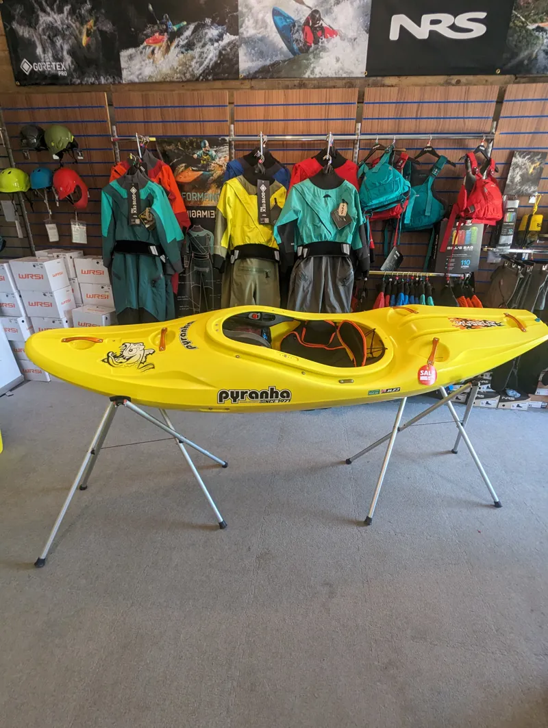 Pyranha Scorch Small Whitewater Kayak in Solid Yellow-1