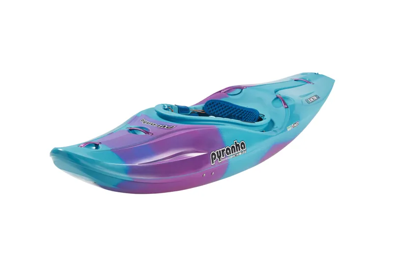 2025 Pyranha ReactR River Running Kayak in Cotinga Blue-1