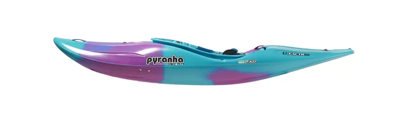 2025 Pyranha ReactR River Running Kayak in Cotinga Blue-3