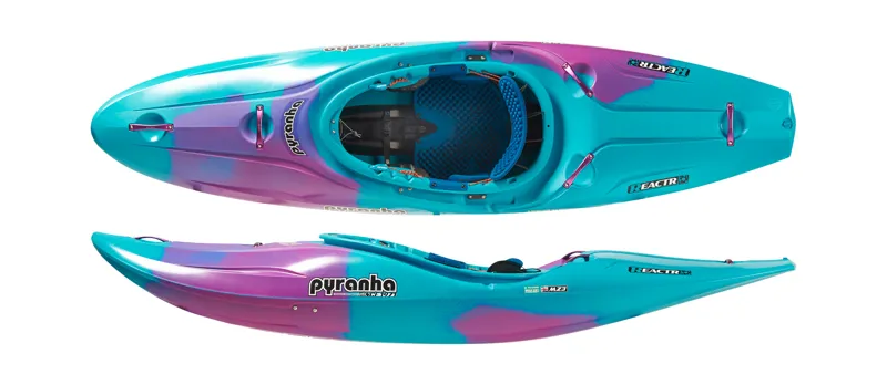 2025 Pyranha ReactR River Running Kayak in Cotinga Blue
