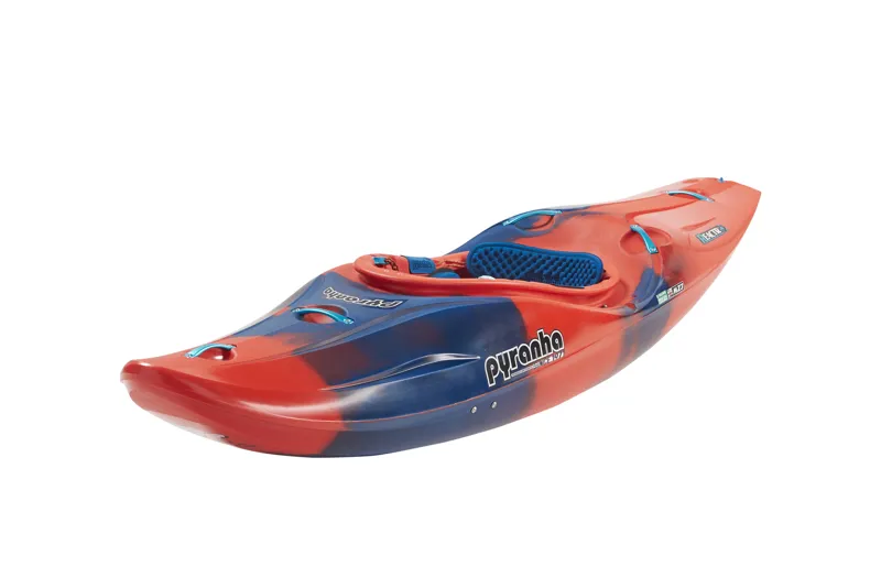 2025 Pyranha ReactR River Running Kayak in Rosella Red-1