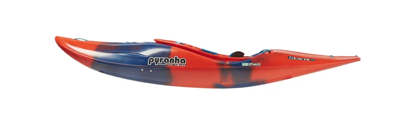 2025 Pyranha ReactR River Running Kayak in Rosella Red-3