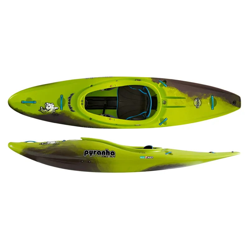 Pyranha Kayaks Ripper 2 Down River Half Slice Smoking Gecko Green