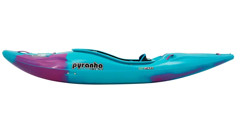 2025 Pyranha Scorch Whitewater River Running Kayak in Cotinga Blue-3
