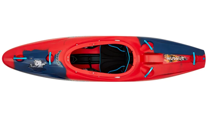 2025 Pyranha Scorch Whitewater River Running Kayak in Rosella Red-1