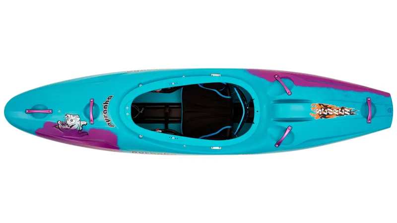 2025 Pyranha Scorch Whitewater River Running Kayak in Cotinga Blue-1