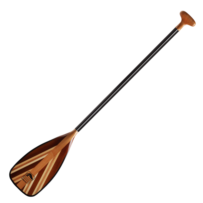 Bending Branches Sunburst Wooden Canoe Paddle with Lightweight Carbon Shaft-1